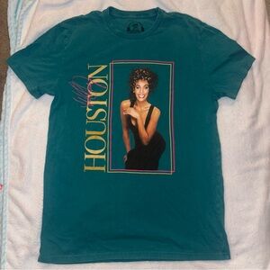 Lee Classic Fit Whitney Houston Tshirt Teal Size Medium